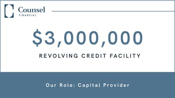 $3mm revolving credit facility