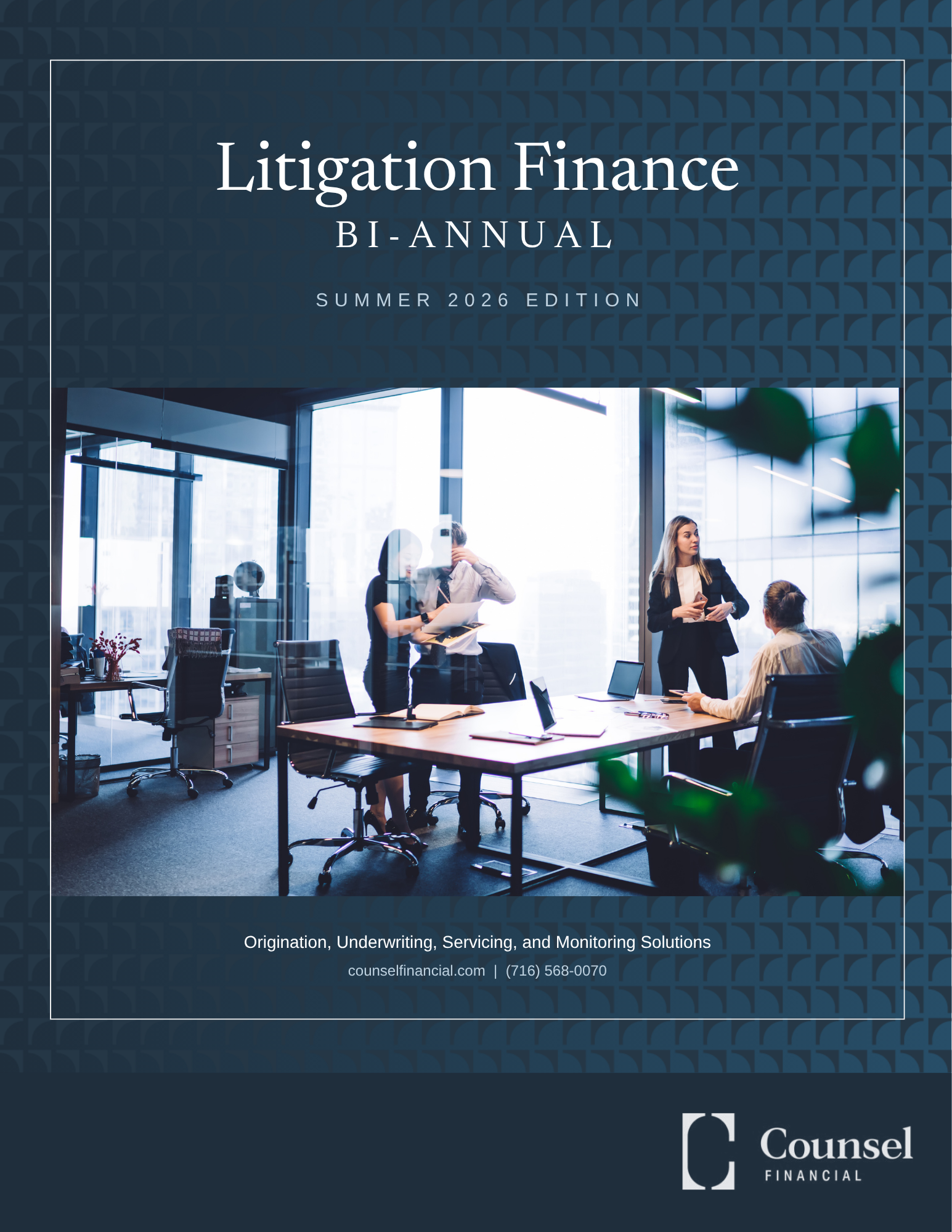 Cover page bi-annual litigation finance report